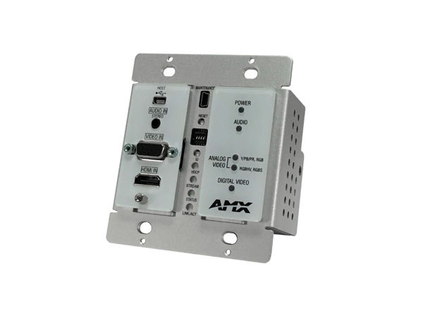 Billede af AMX NMX ENC 1115 WP WH | AVOIP N1000 Encoder Wallplate, hvit
